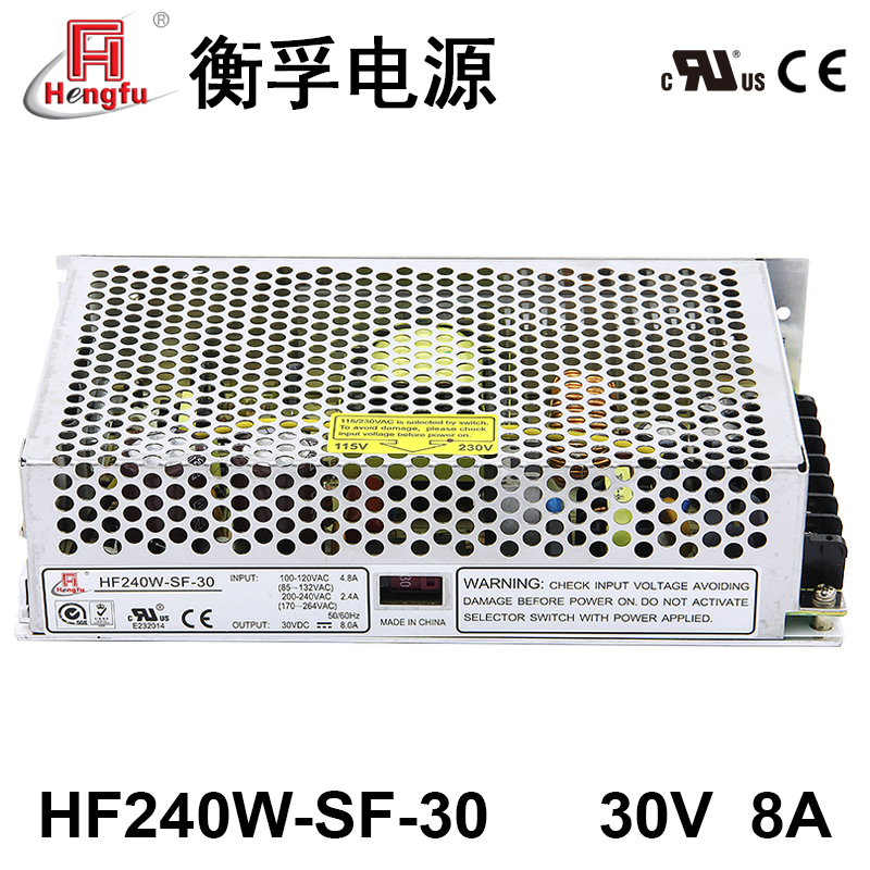 HF240W-SF-30衡孚电源110V/220VAC转DC30V8A单路输出直流开关电源 - 图3