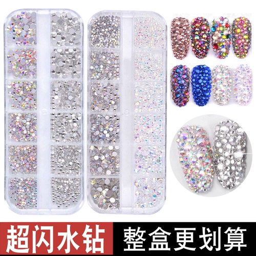 Смешанный декор для маникюра для ногтей, бриллиантовый металлический алмаз, комплект, популярно в интернете