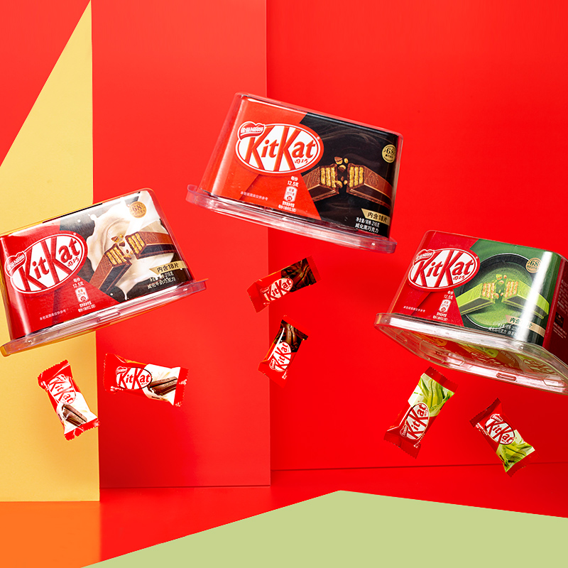 KitKat雀巢奇巧巧克力抹茶牛奶黑巧休閑零食圣誕禮物分享碗裝*4_kitkat雀巢奇巧旗艦店_零食_堅果_特產