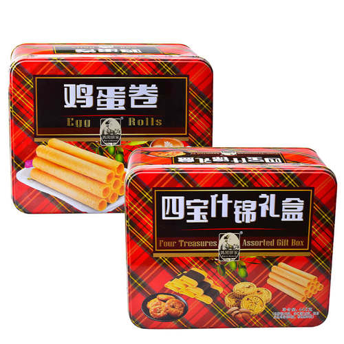 澳门特产妈阁饼家四宝什锦手工鸡蛋卷礼盒装休闲零食糕点春节送礼 - 图3