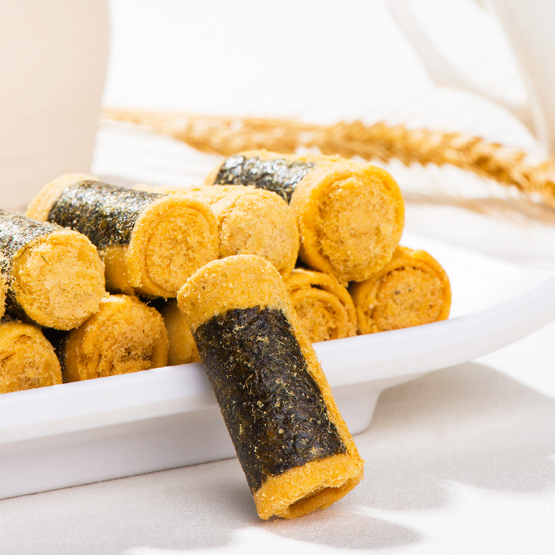 妈阁海苔夹心肉松蛋卷酥脆零食饼干休闲食品早餐小吃两盒年货送礼