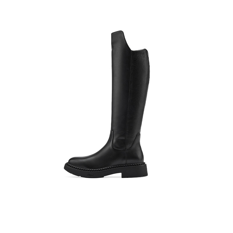 ASH女靴2025秋冬款MAXIM真皮及膝长靴女粗跟骑士靴高筒时装靴潮,淘宝优惠券,粉丝福利购,淘宝优惠卷