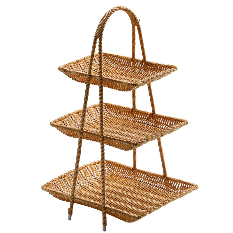 双层水果盘创意三层塑料水果篮小果盆现代客厅家用多层干果糖果盘,淘宝优惠券,粉丝福利购,淘宝优惠卷