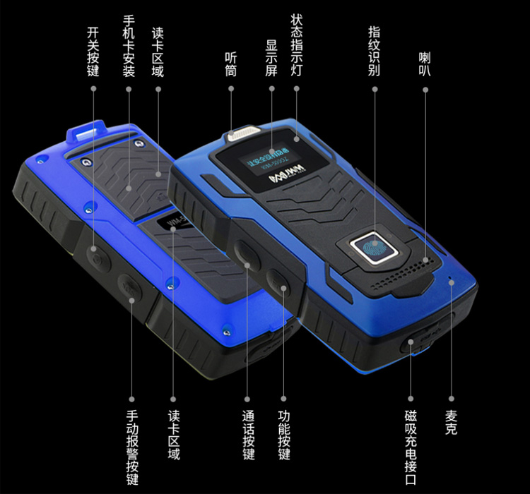 金万码4G巡检仪WM-5000Z 指纹GPS防爆巡更棒网络版语音通话打点器 - 图0