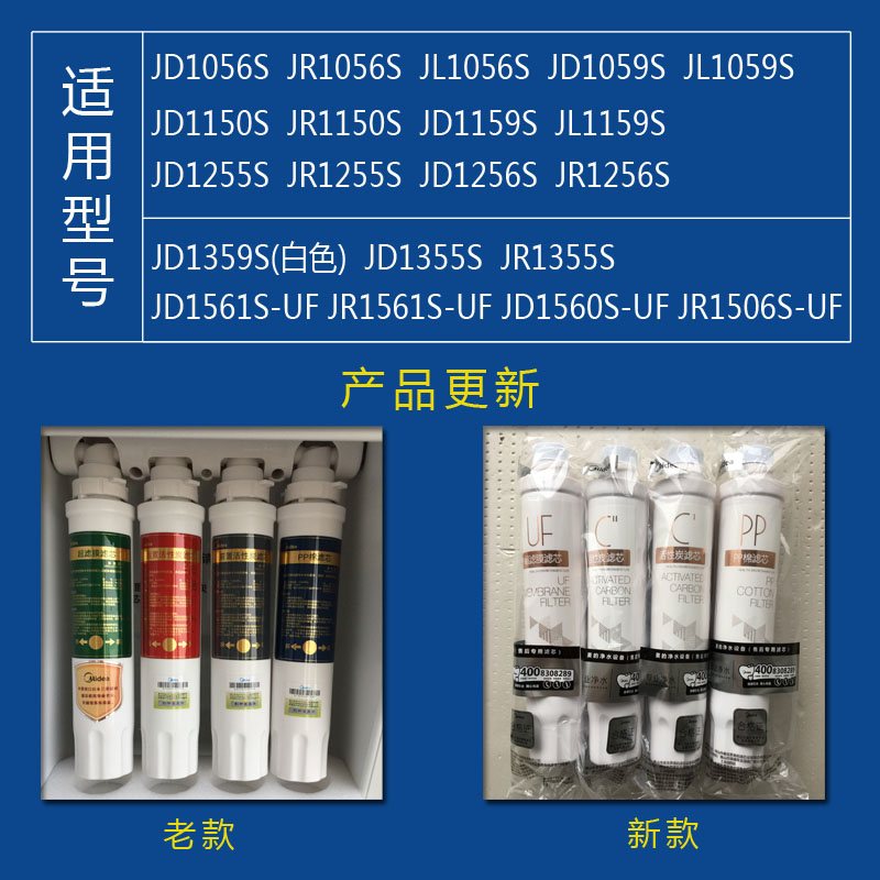 美的净饮机滤芯JR/JD1150S JD1256S 1255 1059 1355S 1056S净水器 - 图0