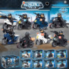 Le2026 high building block motorcycle educational assembly toy