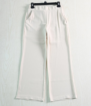 Siqi ເຄື່ອງນຸ່ງຜູ້ຍິງແບບເກົາຫຼີ Summer Cool Draped Texture Elastic Waist Straight Style Versatile Casual Pants