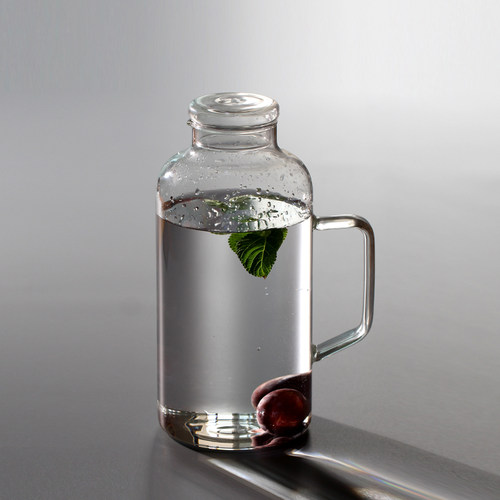 耐高温玻璃凉开水壶 家用大容量冷水壶冰箱壶侧门 可开水泡茶壶 - 图3