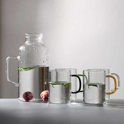 耐高温玻璃凉开水壶 家用大容量冷水壶冰箱壶侧门 可开水泡茶壶 - 图2