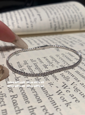 好精致～不掉色的满钻闪闪手链～