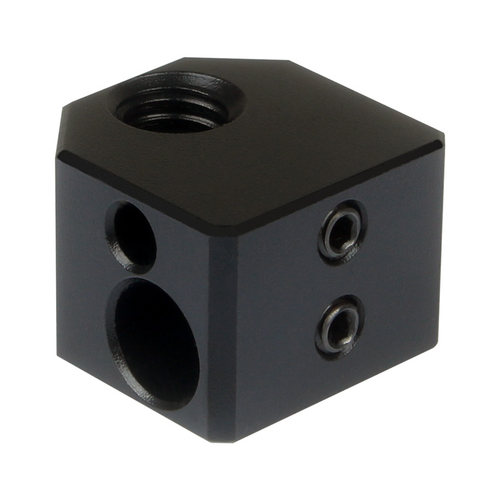 乐积3D打印铜铝加热块 热敏电阻电偶打印头配件TV6喷嘴挤出机零件 - 图2