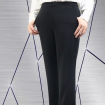 Treasure Fashion Fall New Body Pants Minimu Commute Black Long Pants Woman LN9P039JWF092W