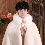 Детский зимний плащ для выхода на улицу, детская утепленная накидка для мальчиков, удерживающая тепло куртка, увеличенная толщина, китайский стиль