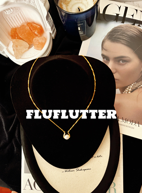 Fluflu｜馥芙特高级轻奢小资女生时髦天然珍珠镶钻项链锁骨链