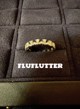 Fluflutter｜ 馥芙特 锦绣未央 法式浪漫蕾丝钻戒指女排钻日常