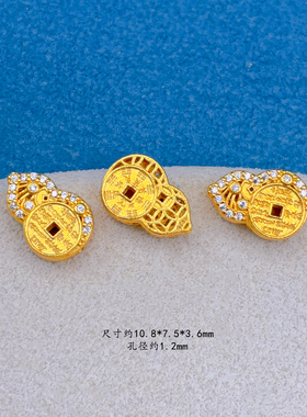 S925银镶钻葫芦纯银吊坠串饰