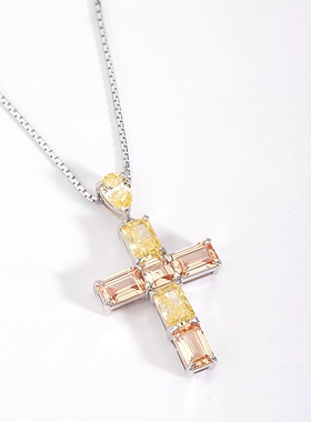 ASAPROCKY嘻哈风光辉十字架吊坠