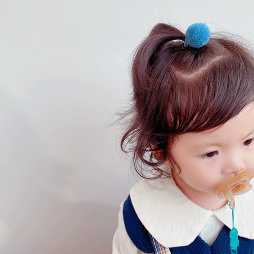 Маленькая детская безвредная милая резинка, аксессуар для волос, не повреждает волосы, простой и элегантный дизайн