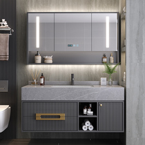 Nine Shepherd Board Integrated Basin Light Lavish Bath Room Cabinet Composition Modern Minima Wash Face Wash Basin Makeup Room Intelligent Bathroom
