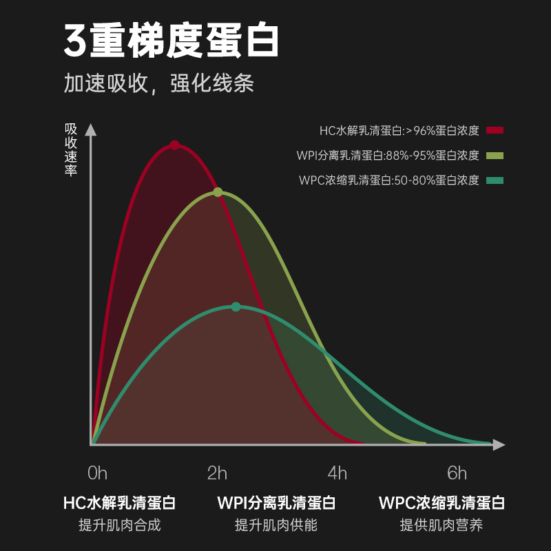 肌肉科技六星益生菌乳清蛋白粉健身增肌粉乳清蛋白质营养粉 - 图0