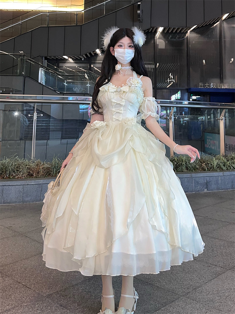 现货【仙蒂玫瑰】jsk原创仙蒂玫瑰lolita超仙气 氛围感在逃公主裙,淘宝优惠券,粉丝福利购,淘宝优惠卷