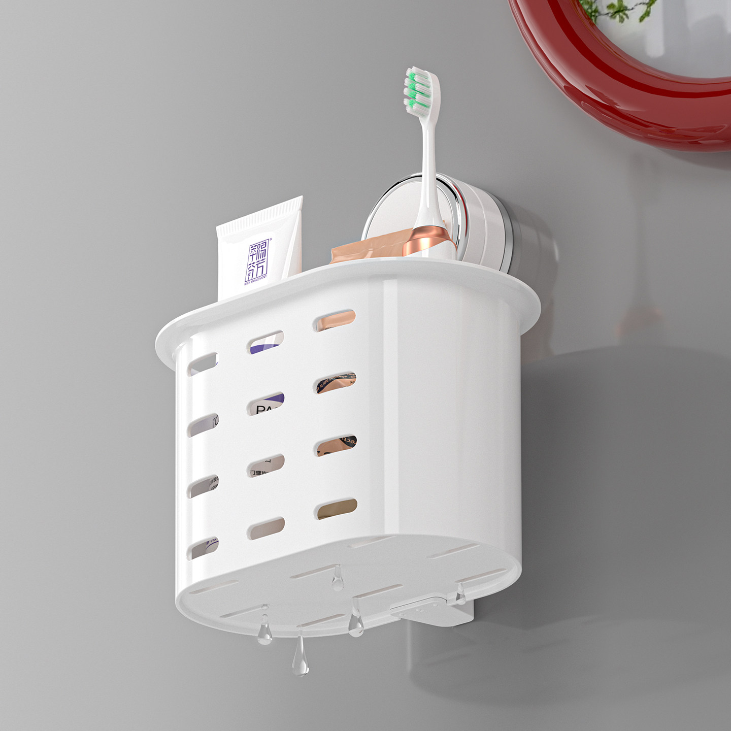 吸盘废弃洗脸巾收纳盒免打孔浴室厕所墙上二次棉柔巾洗漱台收纳架,淘宝优惠券,粉丝福利购,淘宝优惠卷