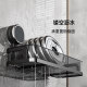 Stainless steel suction cup wrought iron punch-free storage rack
