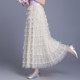 Princess Skirt Puff Skirt Layer Cake Mesh Skirt 2025 Spring and Summer New High Waist Splicing A-Line Half-length Skirt