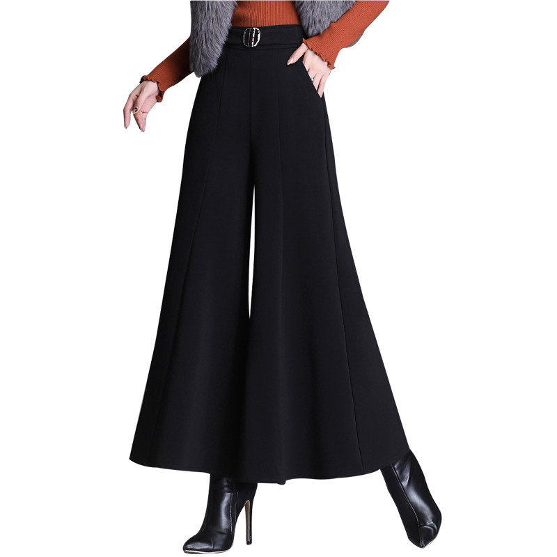 坠感大摆秋冬高腰显瘦跳舞鱼尾裙裤 麦卡莎休闲裤