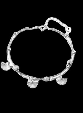 银杏叶925银手链女轻奢小众精致双层手饰2026新款爆款生日礼物