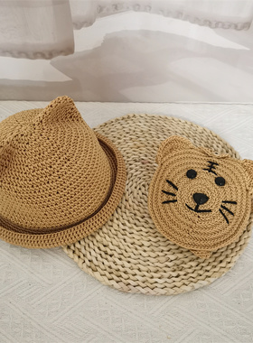 diy编织儿童春秋夏三季可戴帽子
