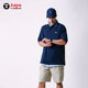 Aape letter printed casual loose lapel POLO shirt