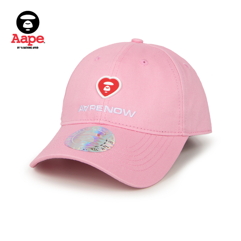 Aape旗舰店配饰爱心猿人徽章字母刺绣鸭舌帽5202XXK - 图1