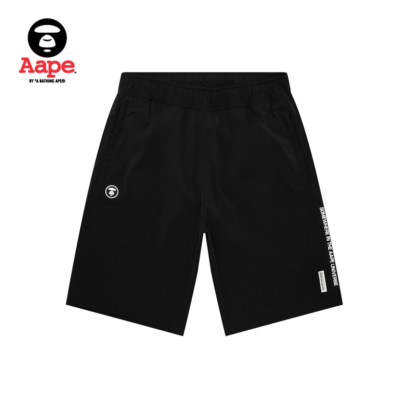 Aape旗舰店男装春夏小标徽章潮流简约休闲短裤B671XXO