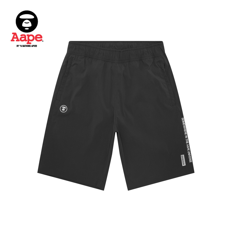 Aape旗舰店男装春夏小标徽章潮流简约休闲短裤B671XXO