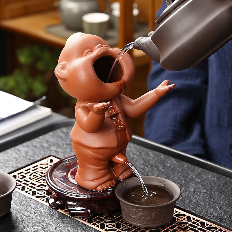 紫砂茶宠摆件精品可养创意喷水尿童茶漏茶滤茶玩茶桌茶盘茶具配件,淘宝优惠券,粉丝福利购,淘宝优惠卷