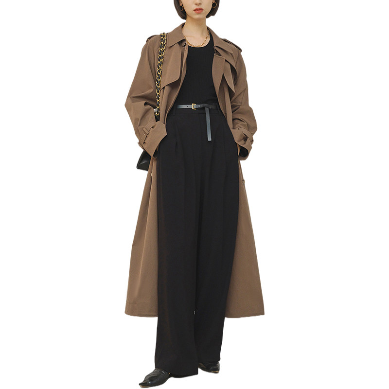 时尚经典英伦风2022年春秋新款风衣 围色妖娆风衣