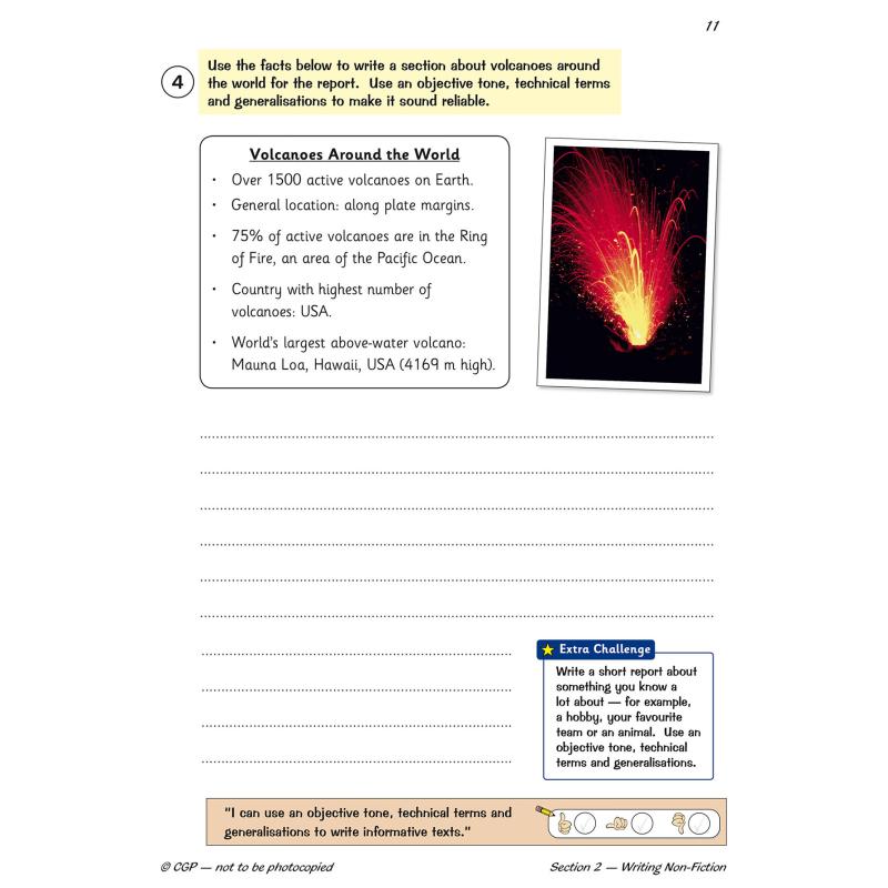 英国原版CGP教辅 KS2 英语写作有针对性的问题书 - 6 年级KS2 English Writing Targeted Question Book - Year 6 大音 - 图3