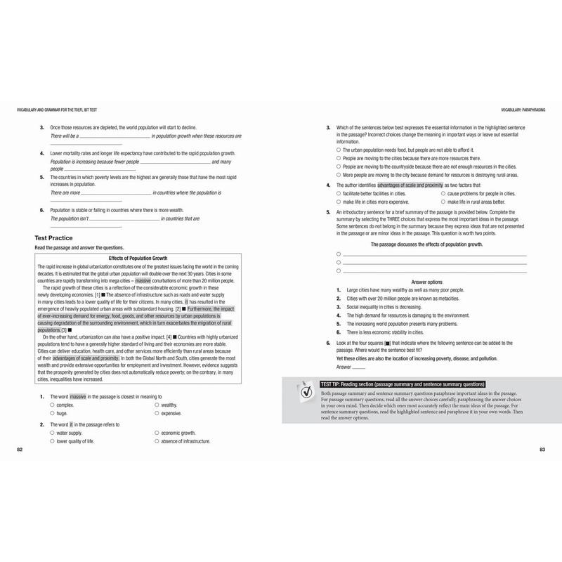 2023新版柯林斯新托福考试指南词汇语法Vocabulary and Grammar for the TOEFL iBT(R) Test英文原版英语考试大音-图2