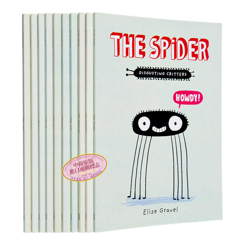 The Disgusting Critters渣渣的昆虫系列儿童绘本10册套装 Elise Gravel小动物生物知识科普英文原版 6-9岁-图3