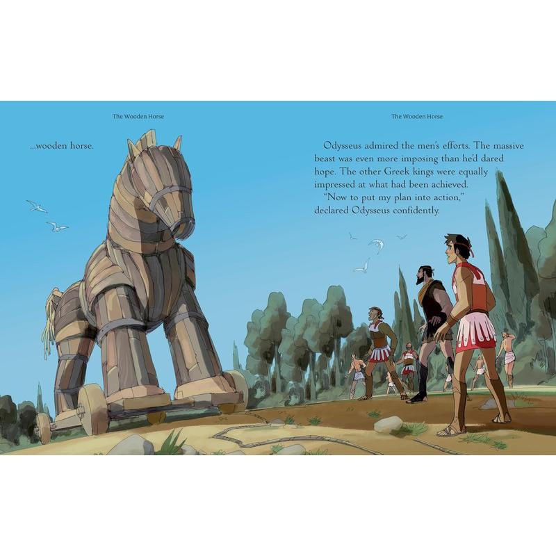 插画故事 希腊神话 精装 Illustrated Stories from the Greek Myths 英文原版小初文学 儿童故事书 西方神话传说 大音