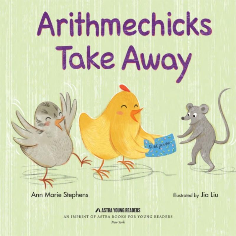 预售 鸡小队的数学课3 Arithmechicks Take Away 英文原版 儿童故事学习绘本 数学概念计数运算图画书 精装绘本 进口 大音
