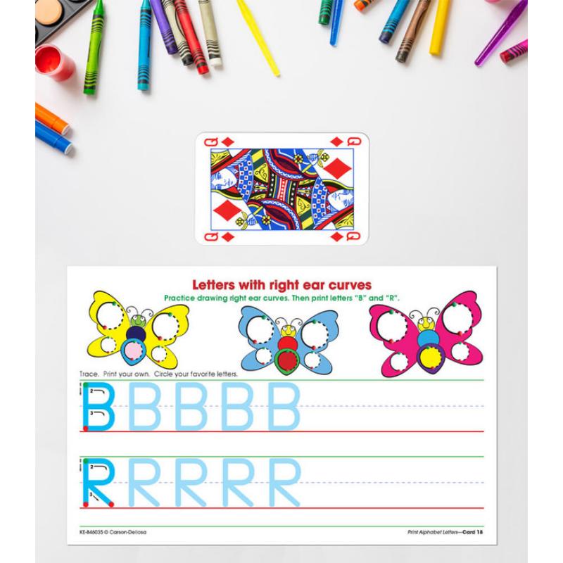 印刷体英文字母书写盒 4-7岁英语学习 Carson Dellosa Print Alphabet Letters Manipulative 美国CarsonDellosa 大音