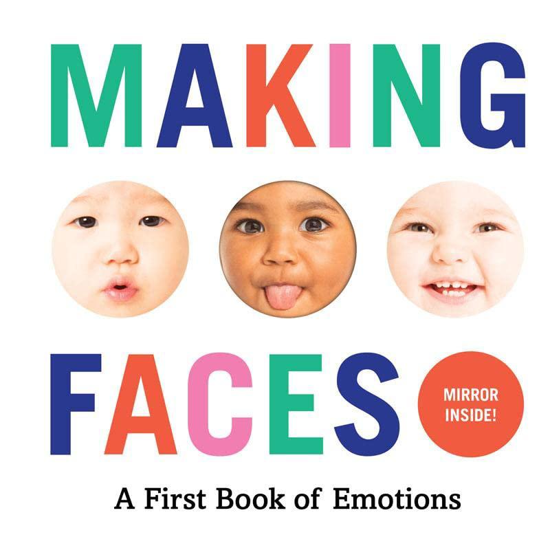 预售 Making faces  a first book of emotions 扮鬼脸 孩子的情绪书 英文原版 0岁到3岁 儿童纸板书 Abrams Appleseed - 图2