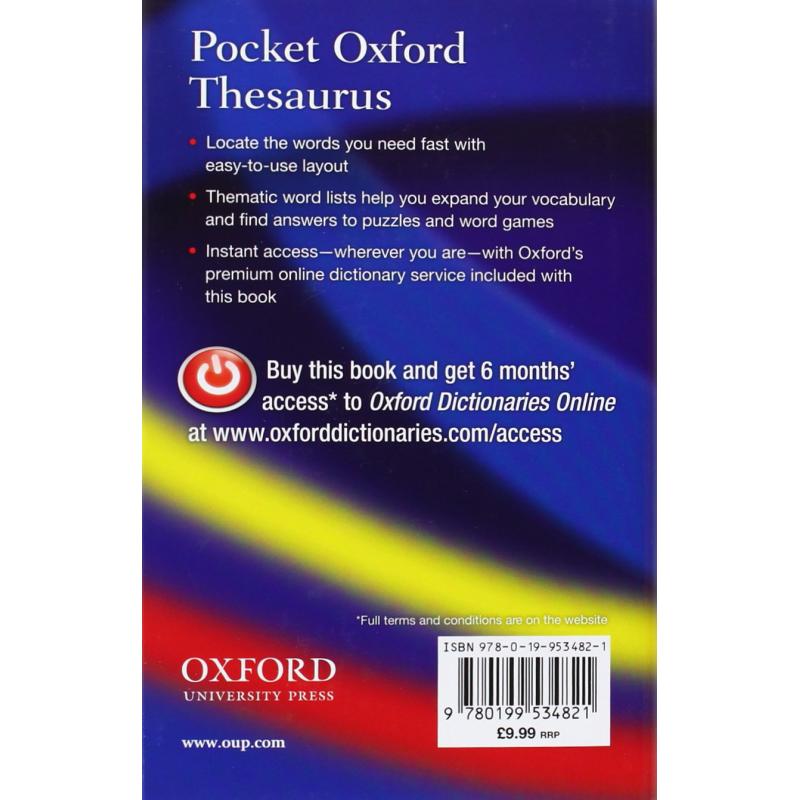 Oxford 袖珍牛津字典系列 Pocket Thesaurus english dictionary 第2版 进口英文原版英语字典 教辅参考书词典工具书 - 图3