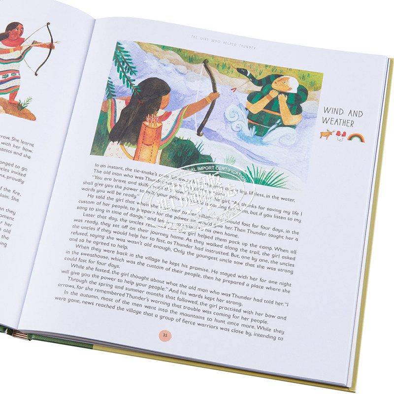 文学收录集 自然故事 A World Full of Nature Stories 50 Folktales and Legends 英文原版进口儿童绘本小初文学 大音