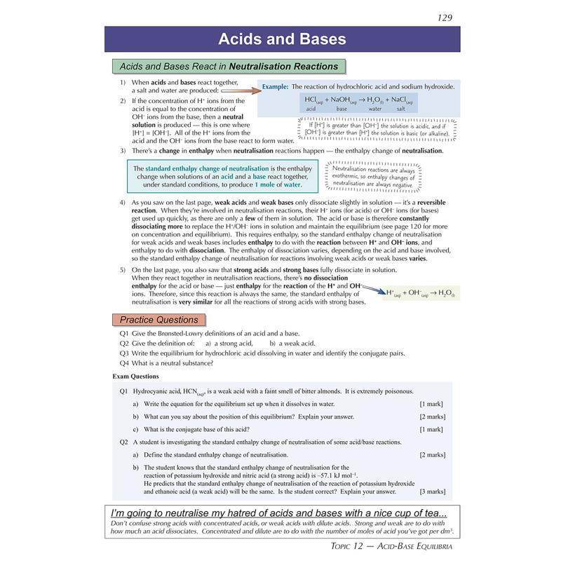 英国原版CGP教辅 化学爱德思一、二年级完整的复习测试版A-Level Chemistry Edexcel Year 1 & 2 Complete Revisi 大音 - 图3