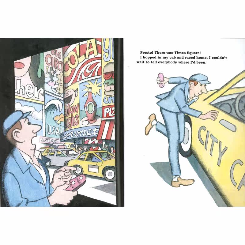 Jon Agee:The Other Side Of Town (With Cd) 城镇的另一边 英文原版 进口图书 儿童绘本 故事图画书 精品绘本 大音
