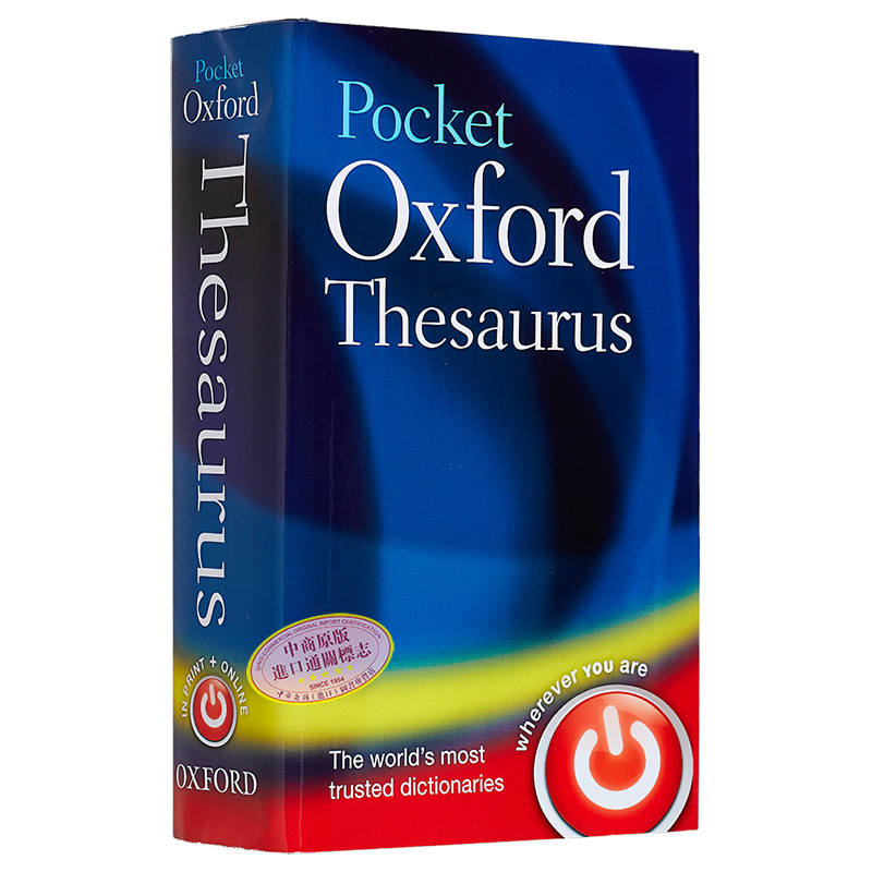 Oxford 袖珍牛津字典系列 Pocket Thesaurus english dictionary 第2版 进口英文原版英语字典 教辅参考书词典工具书 - 图0