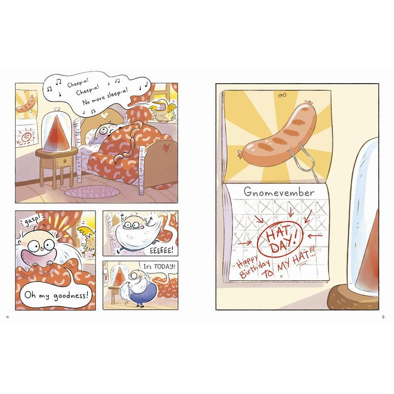 桥梁漫画 矮个子和老鼠 Gnome And Rat 英文原版 儿童漫画绘本 漫画故事图画书 精装桥梁读物 进口童书兰登书屋 大音
